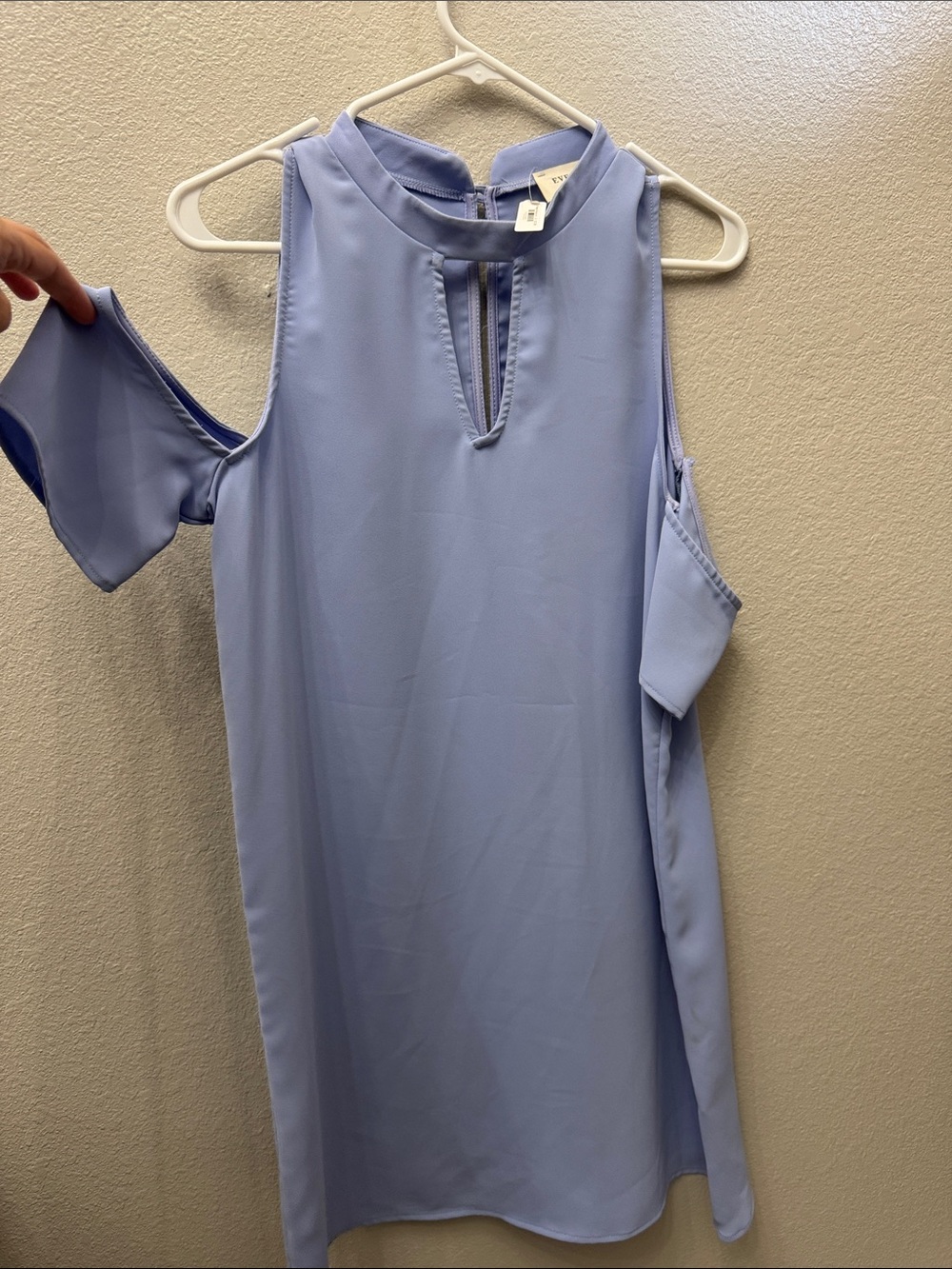 Everly Lavender Blue One-Shoulder Shift Dress